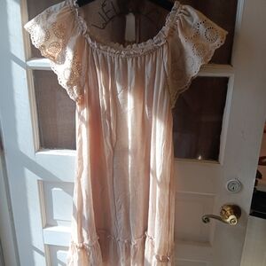 Chic Cream Off-Shoulder Dress